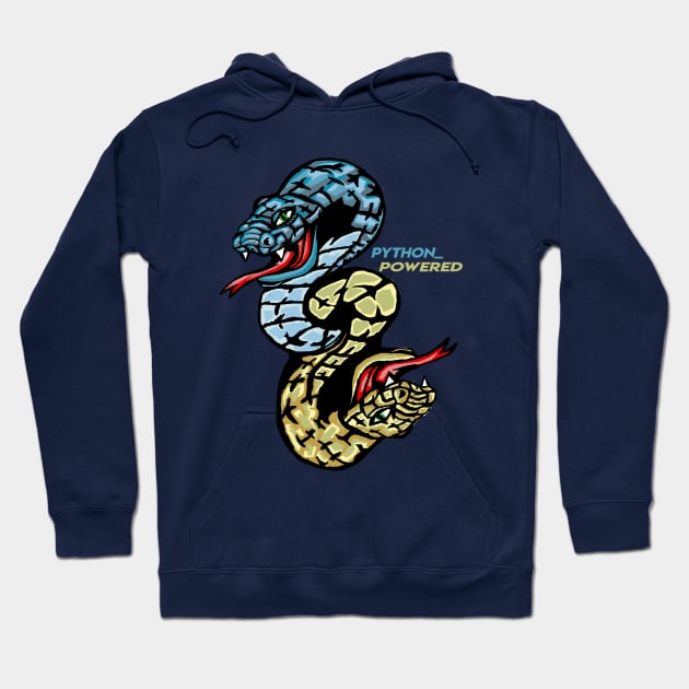 Python Powered Hoodie by FungibleDesign